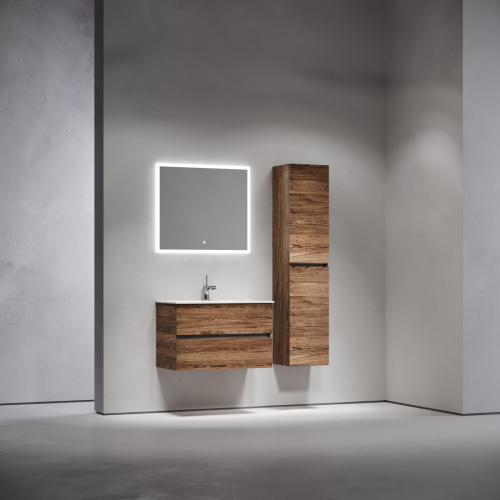 Тумба под раковину Sancos Urban UR80ECH 80х50 подвесная цвет коричневый - фото 3